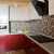 Красно-бежевая угловая кухня 9 кв.м с крашенными МДФ фасадами