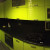 Светло-зелёный кухонный гарнитур с рельефными фасадами