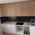 Прямой двухцветный кухонный гарнитур с МДФ фасадами