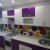 Двухцветная прямая кухня с фасадами из МДФ