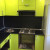 Яркий зелено-черный угловой кухонный гарнитур