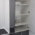 Тёмно-серый прямой кухонный гарнитур со шкафами